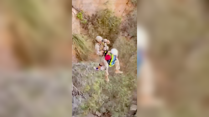 A 57-year-old hiker is rescued from a mountain trail near Superior, Arizona after breaking her ankle.